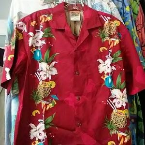 WINNIE FASHION MENS HAWAIIAN ALOHA SHIRT